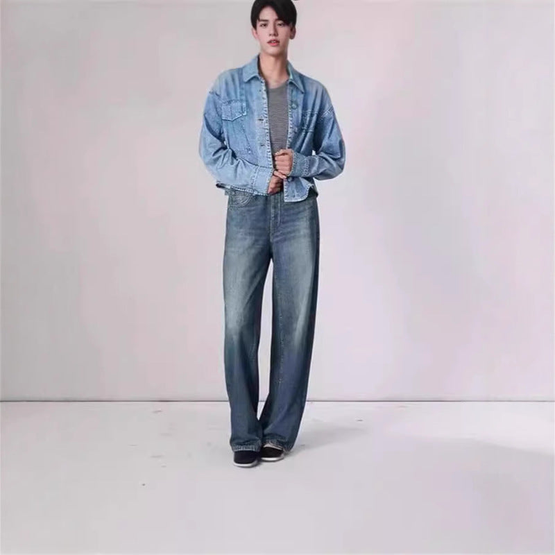 Vintage Mid-Rise Wide-Leg Jeans