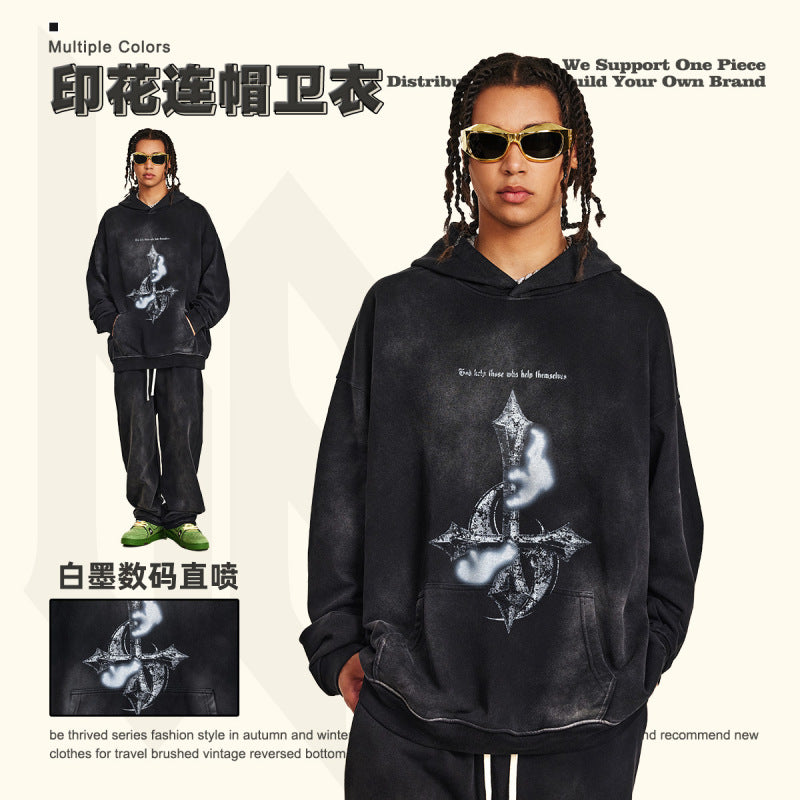 THEMSELVES Oversized Print Hoodie