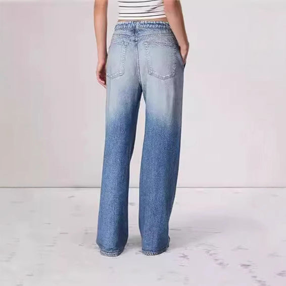 Vintage Mid-Rise Wide-Leg Jeans