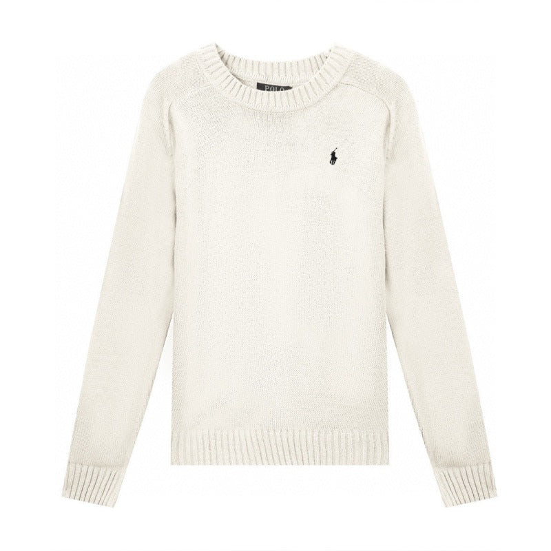 Women's Wool Crewneck Sweater Polo