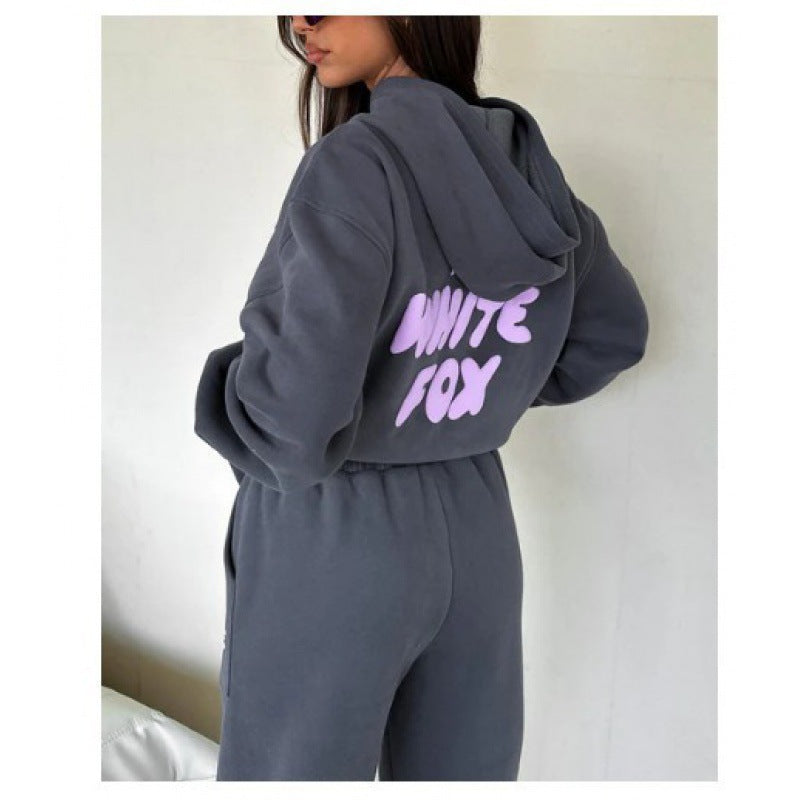 Women's Printed Hoodie Set