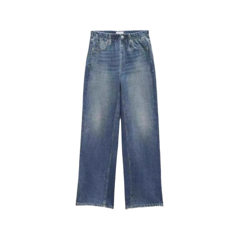 Vintage Mid-Rise Wide-Leg Jeans