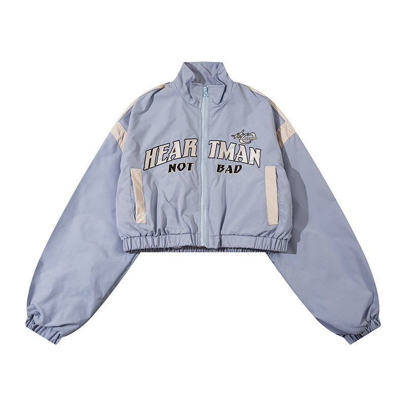 Heartman Graphic Cropped Jacket