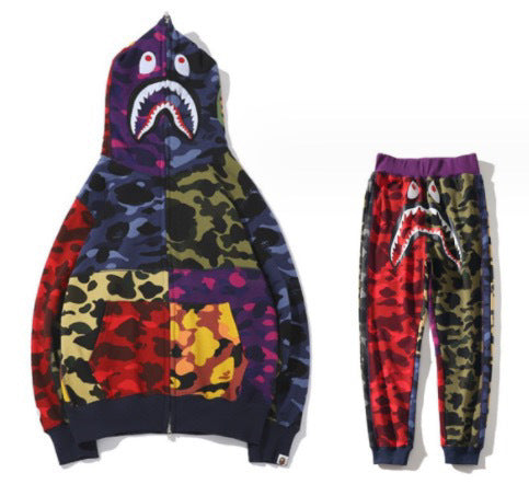 Bape Shark Camouflage Tracksuit